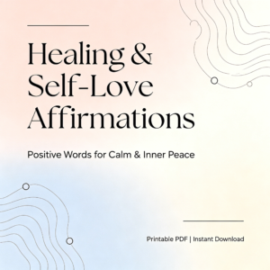 Healing & Self-Love Affirmations Bundle | Printable Positive Quotes for Anxiety, Sleep & Inner Peace