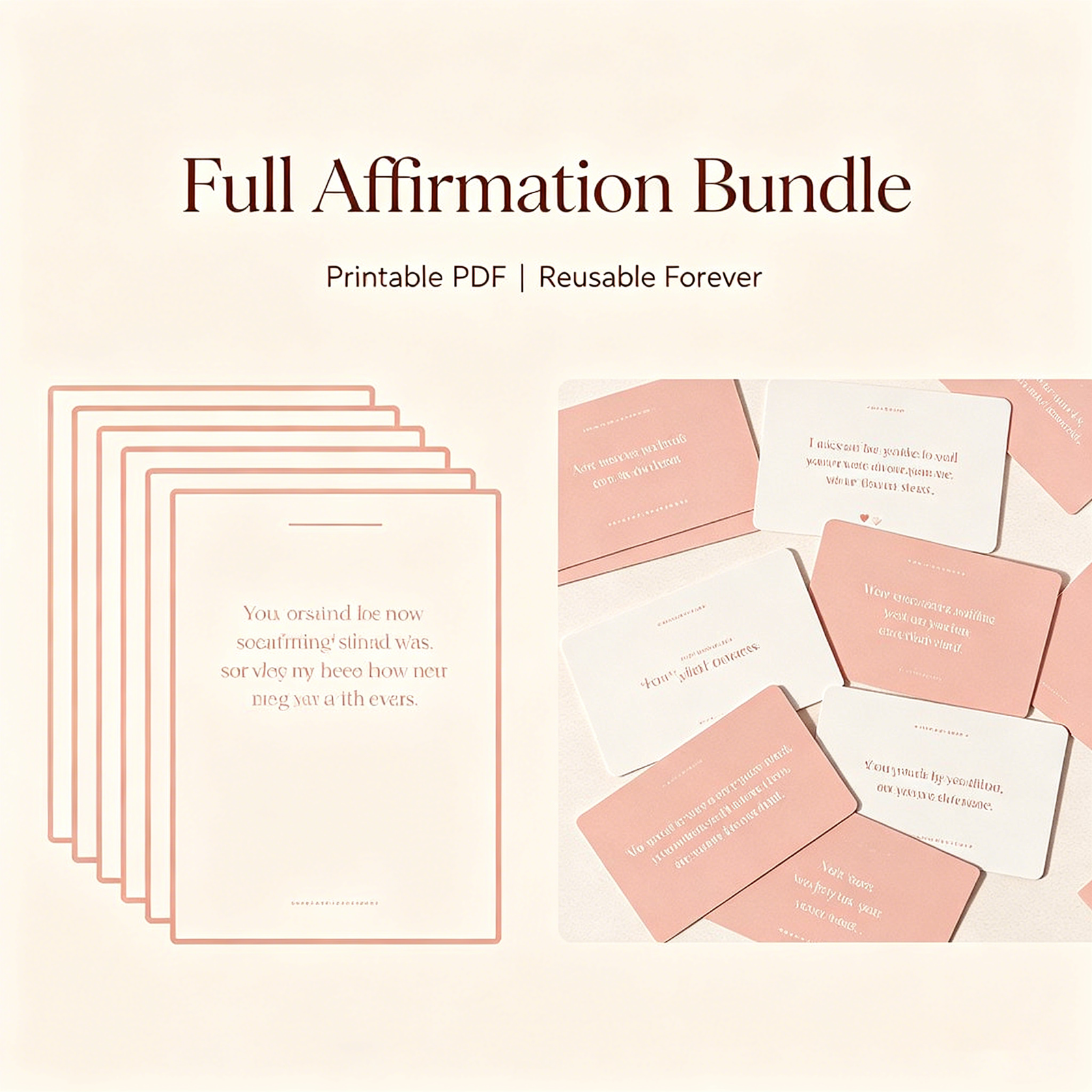 Healing & Self-Love Affirmations Bundle | Printable Positive Quotes for Anxiety, Sleep & Inner Peace - Image 5